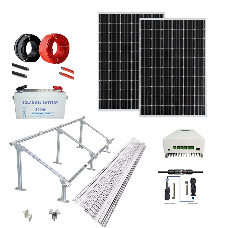 Solar Set Off Grid Solar Energy Systems 5kw 6kw 3kw Solar Power System Price for Home Use Roof 