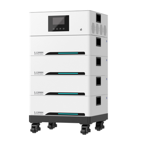 All-in-One 51.2V 20kwh Stacked Energy Storage Lithium Solar Battery System with MPPT Inverter